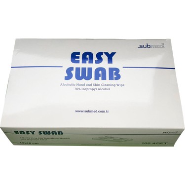 Alkol Swap 13x18 cm %70 İsp 100'lü Kutu